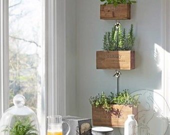 Rustic planter | Etsy