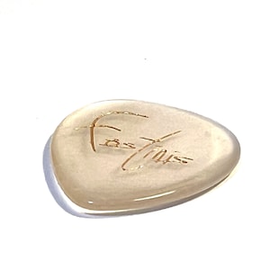 Fostinis Guitars Clear Agate Stone Pick