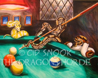 デジタル ダウンロード アート | ビリヤード ボール パイソンのイラスト | ボール パイソン アート | ヘビ アート