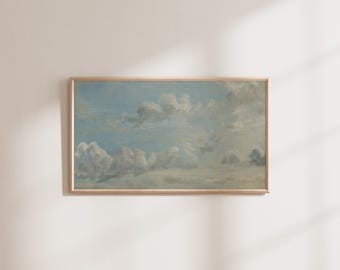 A Cloud Study - Vintage Spring Summer Pastel Landscape - Art for Frame TV