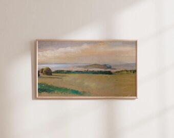 Ireland’s Eye From Howth - Vintage Spring St. Patricks Irish Oil Landscape - Art for Frame TV