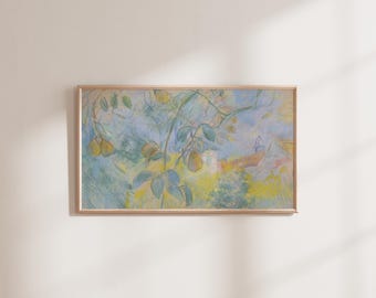 Les Poires - Vintage Sommer abstraktes impressionistisches Obstgartenbild - Kunst für Frame TV