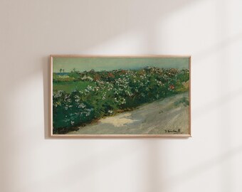Malvarrosa - Vintage Spring Summer Green Landscape - Art for Frame TV