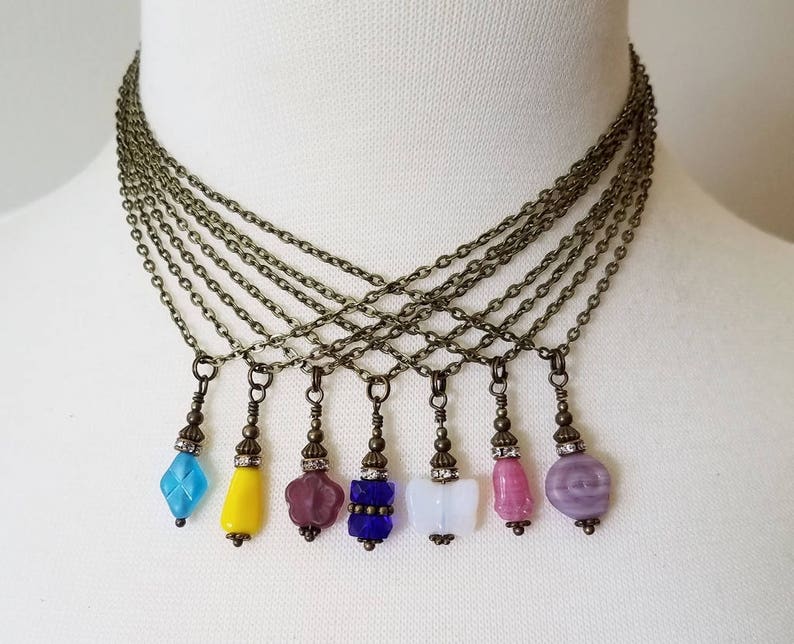 SPARKLE charm necklace bohemian pendant layering necklace Etsy