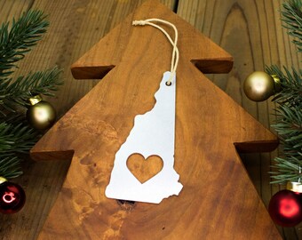 Blue Christmas Holiday Stocking Ornament University of New Hampshire