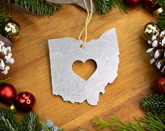 Ohio State Christmas Ornament / Personalized Ohio Gift