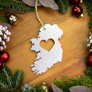 Ireland Christmas Ornament / Irish Christmas Ornament / Northern Ireland / Ireland Map Ornament / Irish Heritage Gift / Travel to Ireland