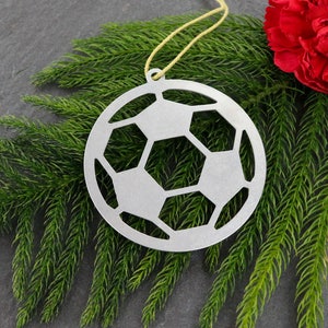 Soccer Ball Christmas Ornament / Personalized Soccer Gift / Soccer Team / Soccer Coach Gift / Stocking Stuffer /  Soccer Game Athlete