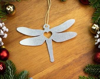 Dragonfly Christmas Ornament, Personalized Gardener Gift, Stocking Stuffer