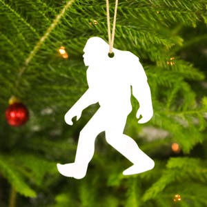 Bigfoot Personalized Christmas Ornament / Mountain Man Gift / Hunting for Bigfoot / Bigfoot Sighting / Bigfoot Ornament / Stocking Stuffer