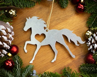 Horse Pony Animal Christmas Ornament / Horse Girl / Wild Mustang / Country Western Gift / Cowgirl / Spirit Horse / Tack / Breyer / Gallop