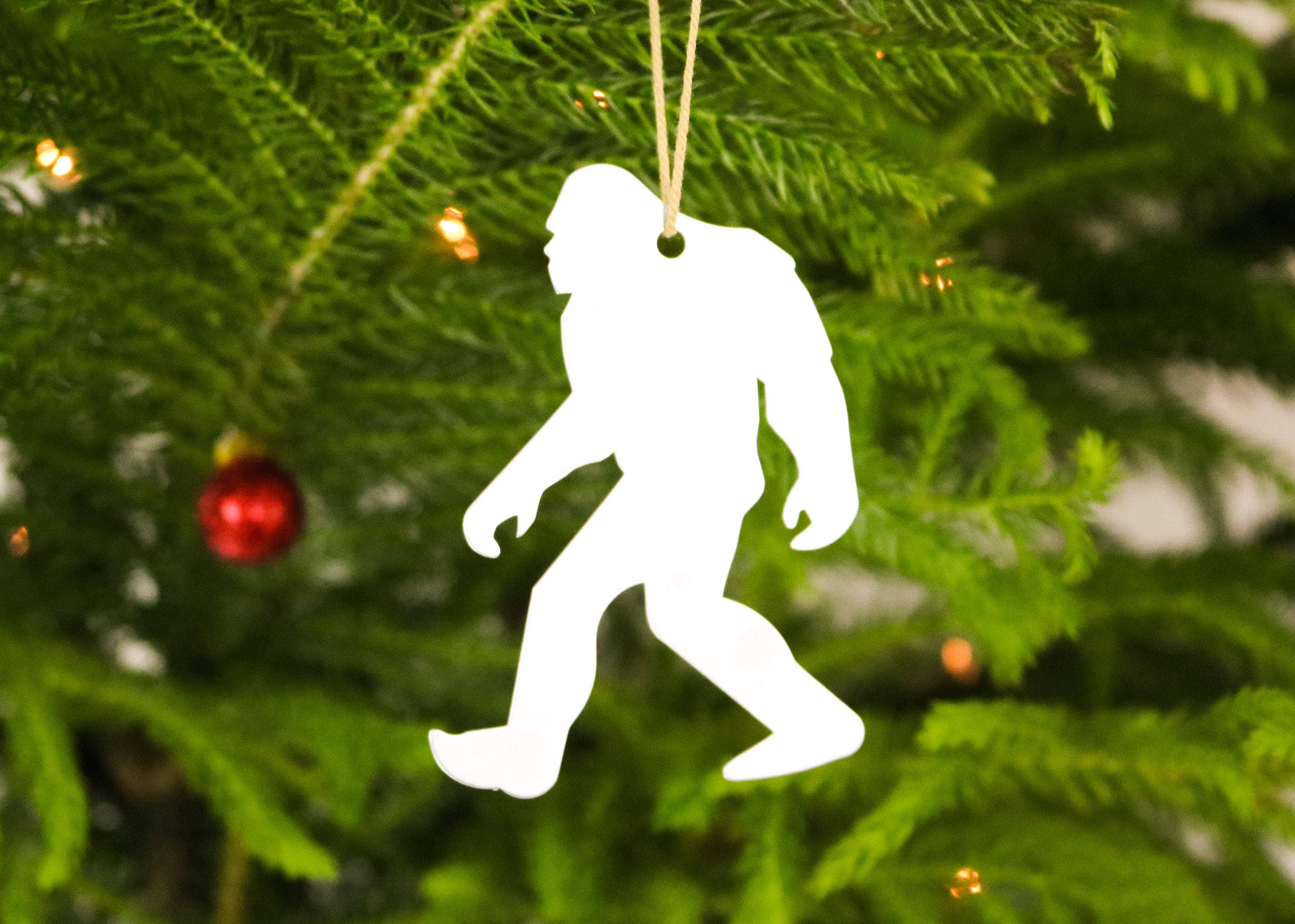 bigfoot yeti sasquatch metal ornament custom gift for her him personalized stamping engraving wedding souvenir fall decor christmas holiday - Bigfoot Christmas Ornament bigfoot yeti sasquatch metal ornament custom gift for her him personalized stamping engraving wedding souvenir fall decor christmas holiday - Bigfoot Christmas Ornament