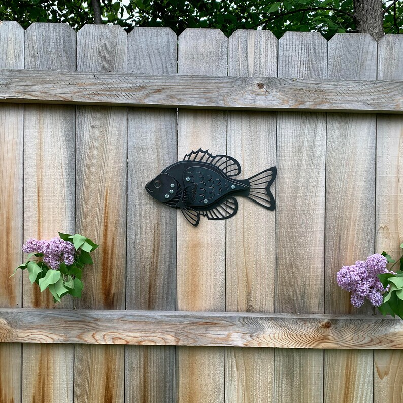 Northern Water Fish Art Bluegill Wall Art Metal Sculpture Etsy