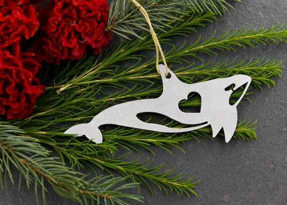 Orca Whale Animal Christmas Metal Ornament Custom Gift Uk - Whale Gifts And Home Decor Uk Orca Whale Animal Christmas Metal Ornament Custom Gift Uk - Whale Gifts And Home Decor Uk