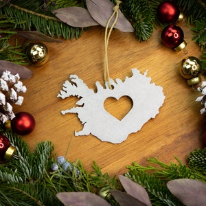 Iceland Christmas Ornament / Iceland Ornament / Travel Iceland Gift / Honeymoon Gift / Engagement Ornament / Nordic Ornament / Island Custom image 10