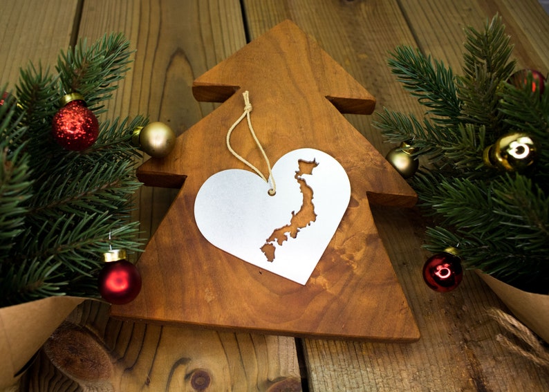 Japan Country Christmas Ornament Custom Gift Her Him Personalized Wedding Favor Asia Travel Souvenir Home Holiday Decor Stocking Stuffer image 6