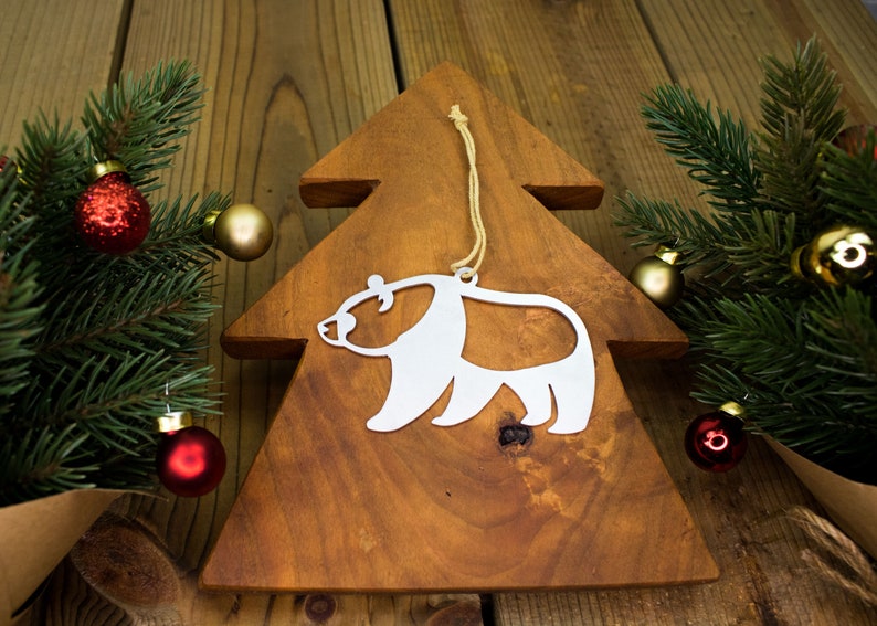 Personalized Giant Panda Bear Christmas Ornament image 10