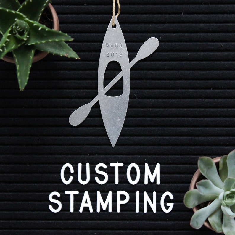 Personalized Whitewater Kayak Ornament Gift for Adventurous Etsy