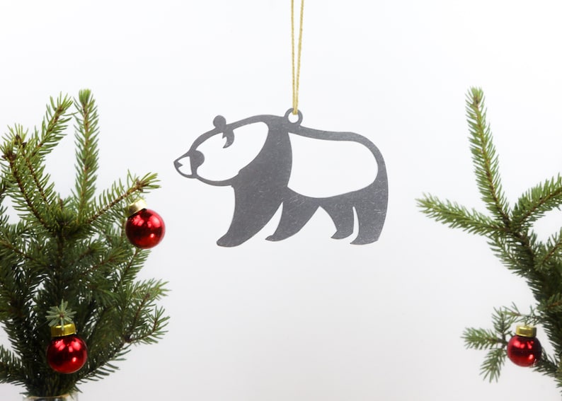 Personalized Giant Panda Bear Christmas Ornament image 6