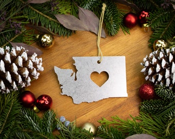 Washington State Christmas Ornament / Personalized Washington Ornament