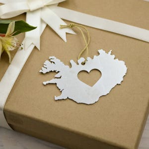 Iceland Christmas Ornament / Iceland Ornament / Travel Iceland Gift / Honeymoon Gift / Engagement Ornament / Nordic Ornament / Island Custom image 6