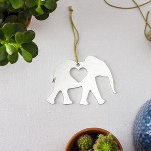 Personalized Elephant Christmas Ornament, Stocking Stuffer, Nursery Elephant, Elephant Jungle Custom Name Gift, Elephant Lover Ornament image 5