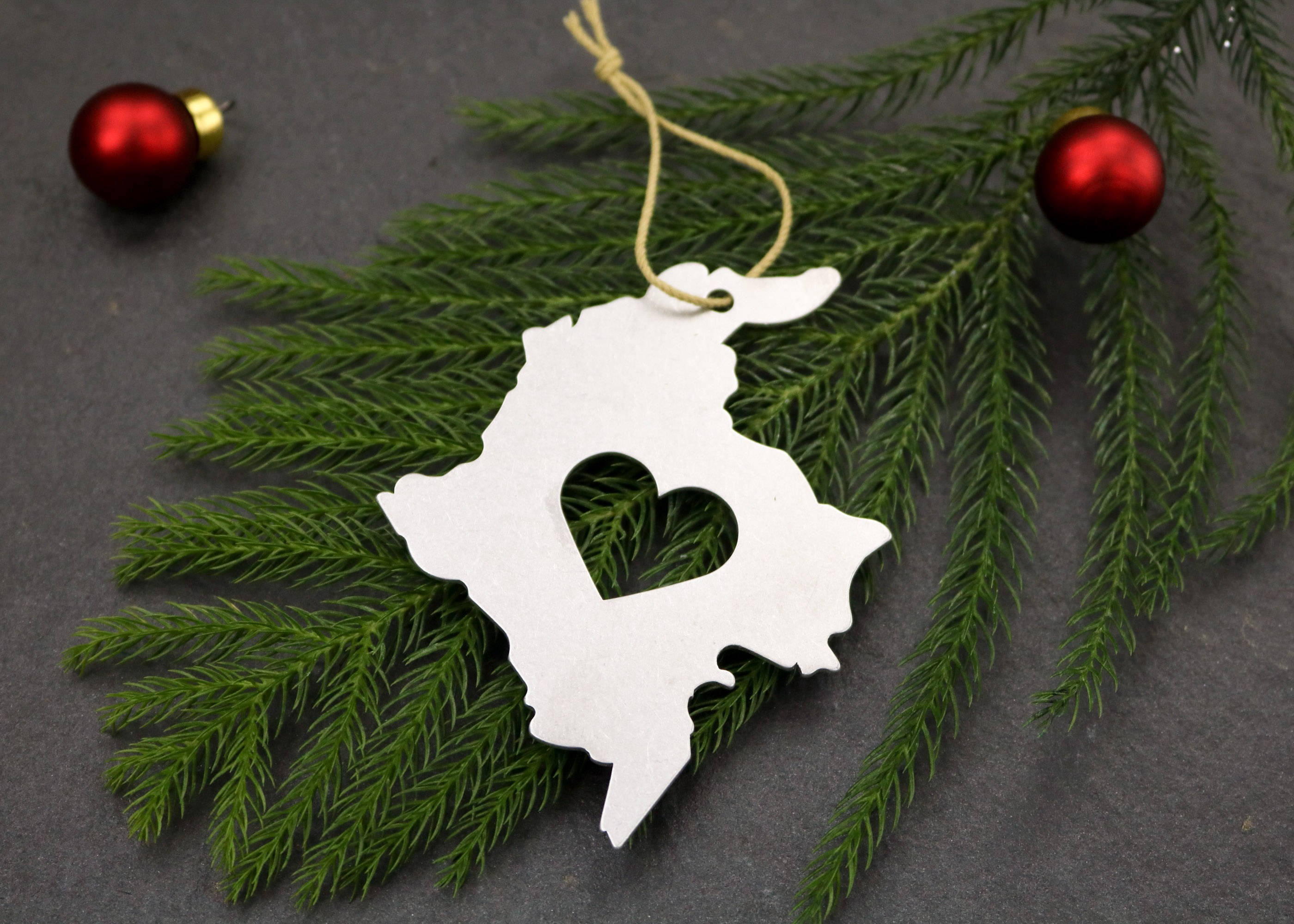 custom christmas ornament wedding favor