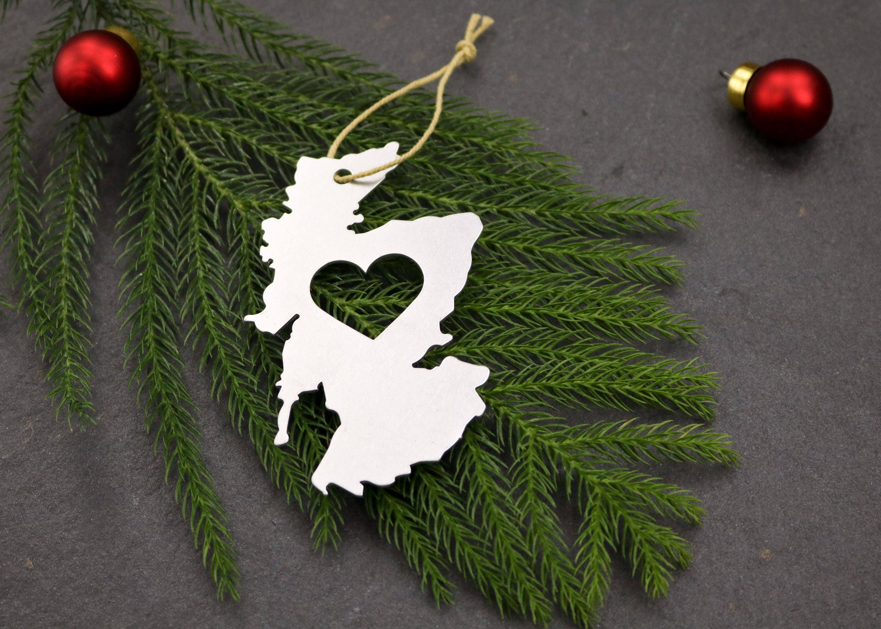 custom christmas ornament wedding favor