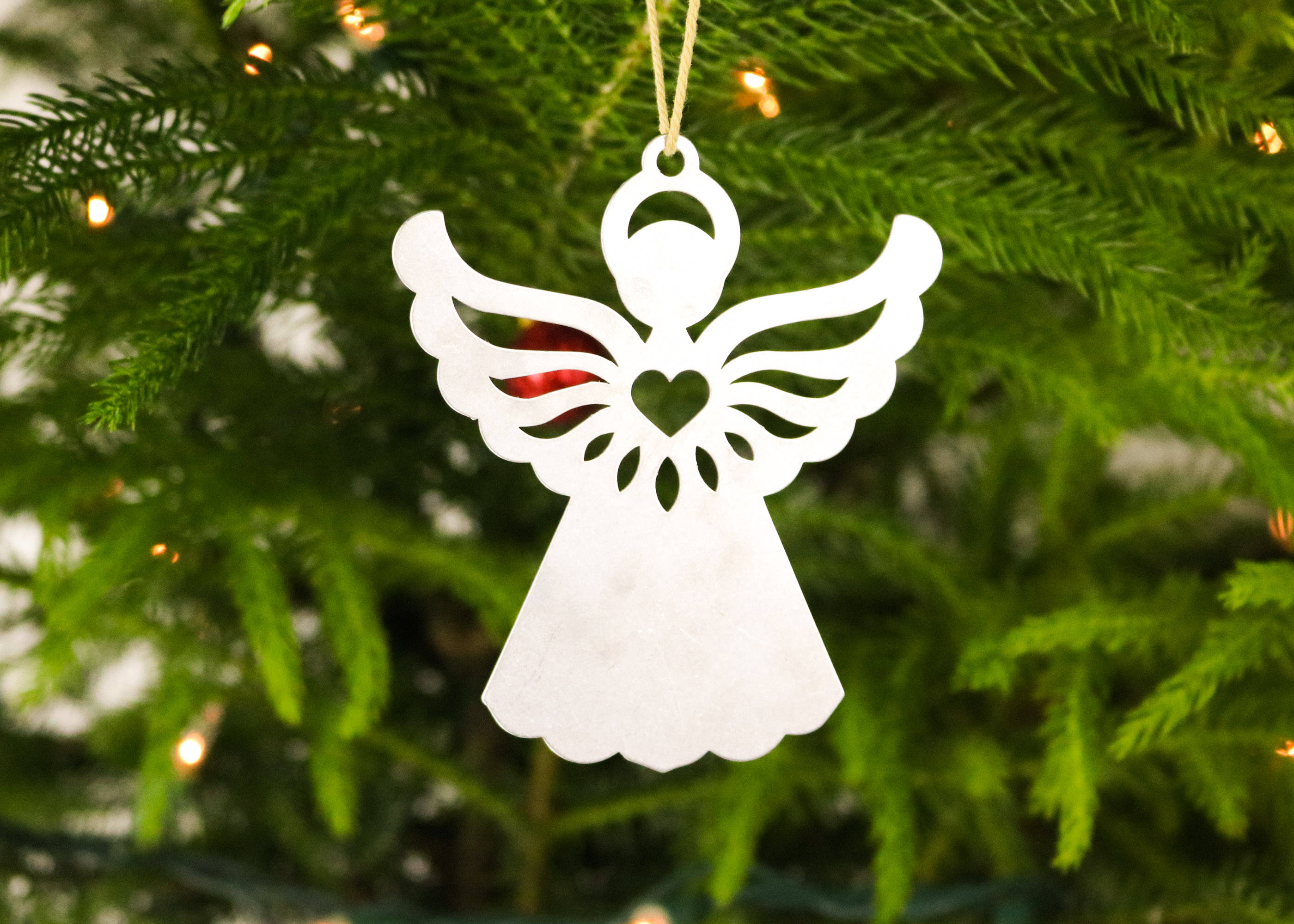 Angel Metal Christmas Ornament Custom Gift for Her Him Etsy