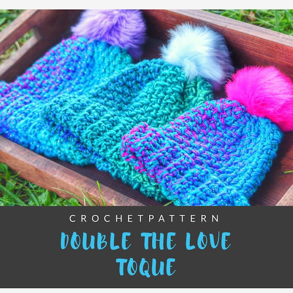 Padrão Double the Love Toque