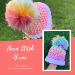 Basic Stitch Beanie Crochet Pattern image 1