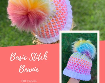 Basic Stitch Beanie Crochet Pattern
