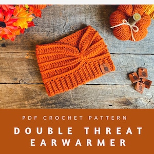 Double Threat Ear Warmer Crochet Pattern