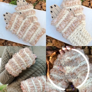 Fauxever Fingerless Gloves Crochet Pattern