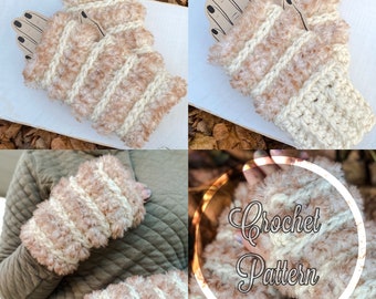 Fauxever Fingerless Gloves Crochet Pattern