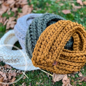 Braided Hearts Cowl Crochet Pattern