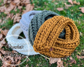 Braided Hearts Cowl Crochet Pattern