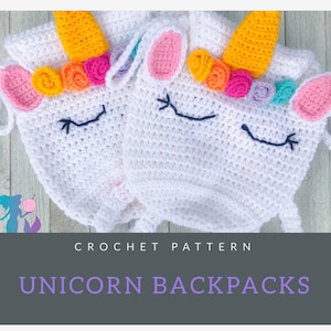 Unicorn Backpack Crochet Pattern