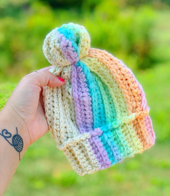 Head in the Clouds Handmade Beanie Head in the Clouds Beanie - Etsy main image 2