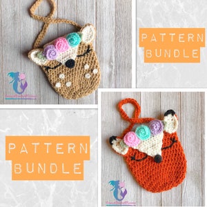 Deer and Fox Purse Crochet Pattern