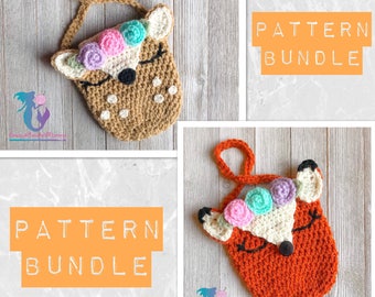 Deer and Fox Purse Crochet Pattern