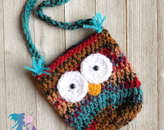 Woodland Owl Crochet Purse