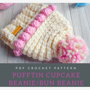 Pufftin Cupcake Beanie