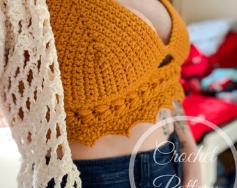 Braided Queen Bralette Crochet Pattern
