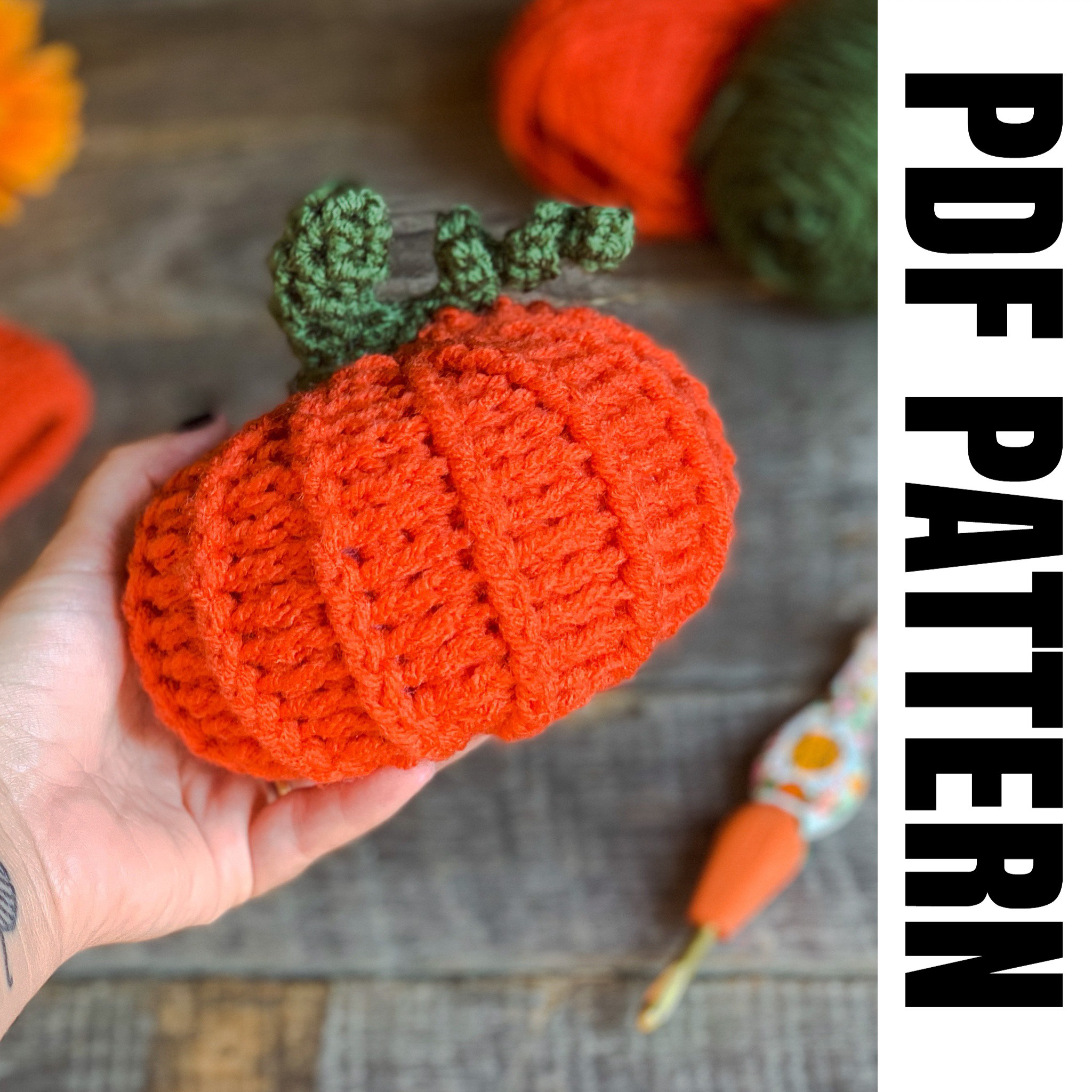 Rustic Crochet Graphics Rustic Pumpkin Crochet Pattern - Etsy