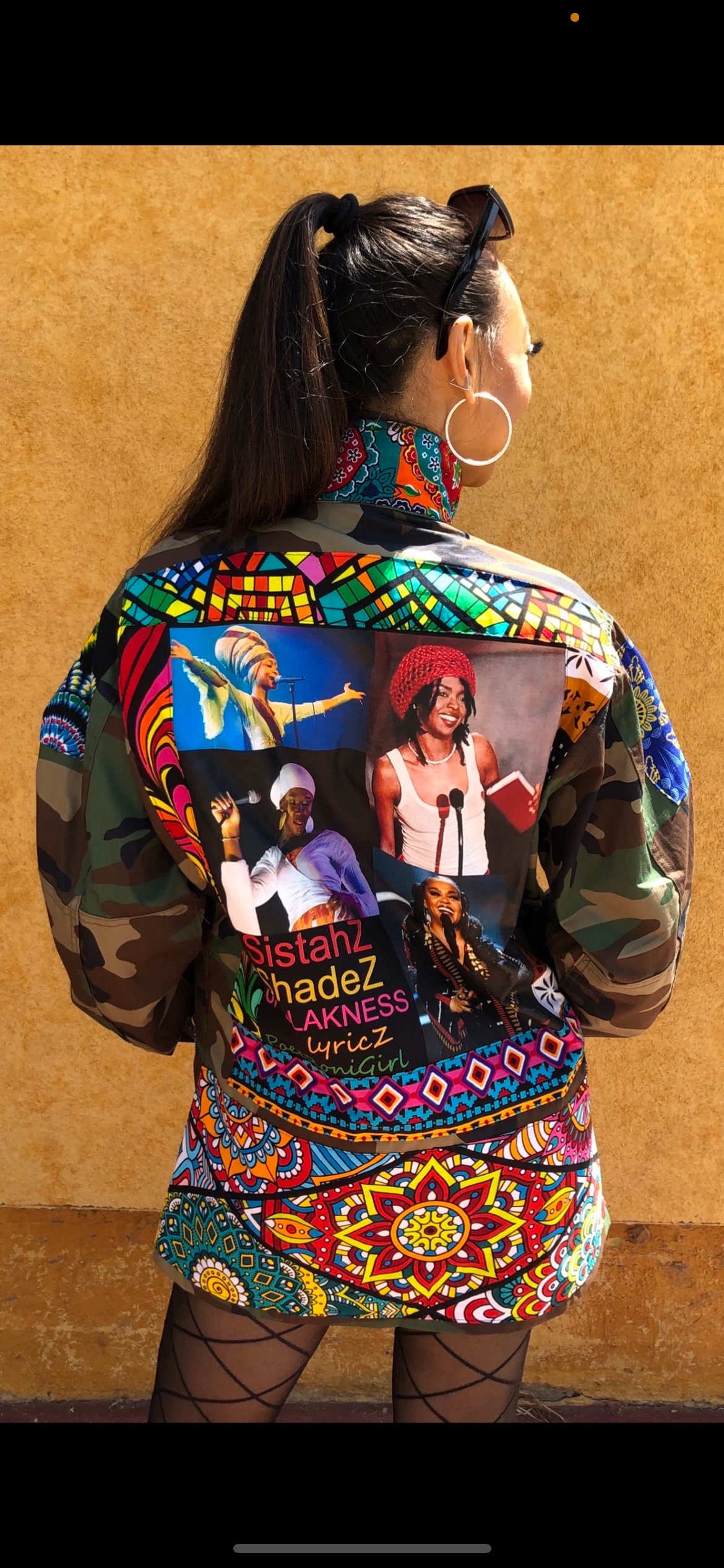 PoetRoniGirl Brand #Poetic ThreadZ  Army Couture Wearable Art