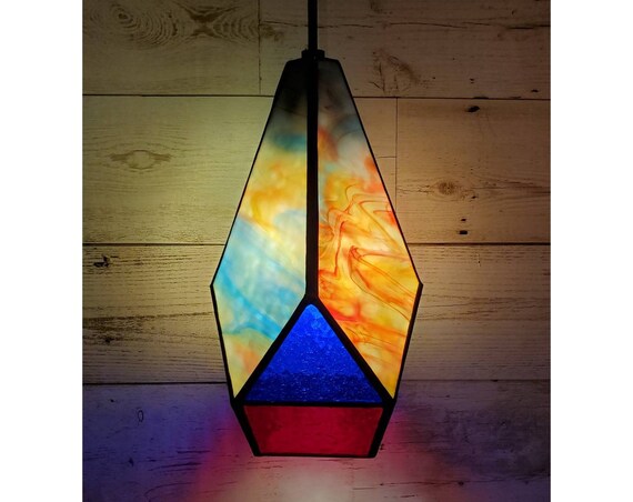 Stained Glass Swag Lamp