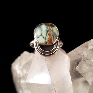 Seven Dwarfs Turquoise Sterling Silver Ring - Size 6 - Handmade
