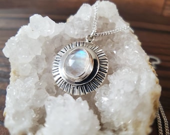 Moonstone Sterling Silver Necklace
