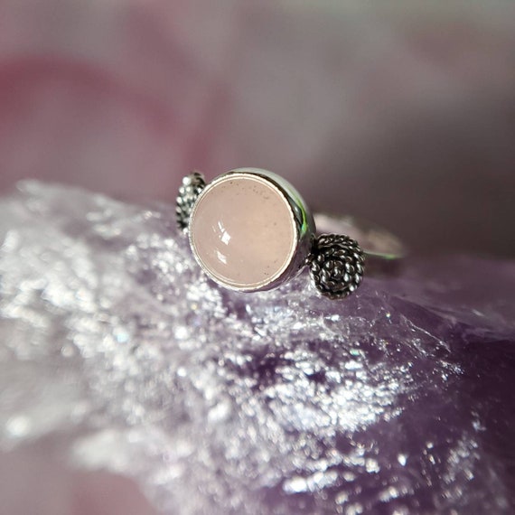 Rose Quartz Ring Size 6